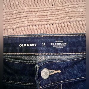 Old Navy Dark Blue High-Rise Jeans